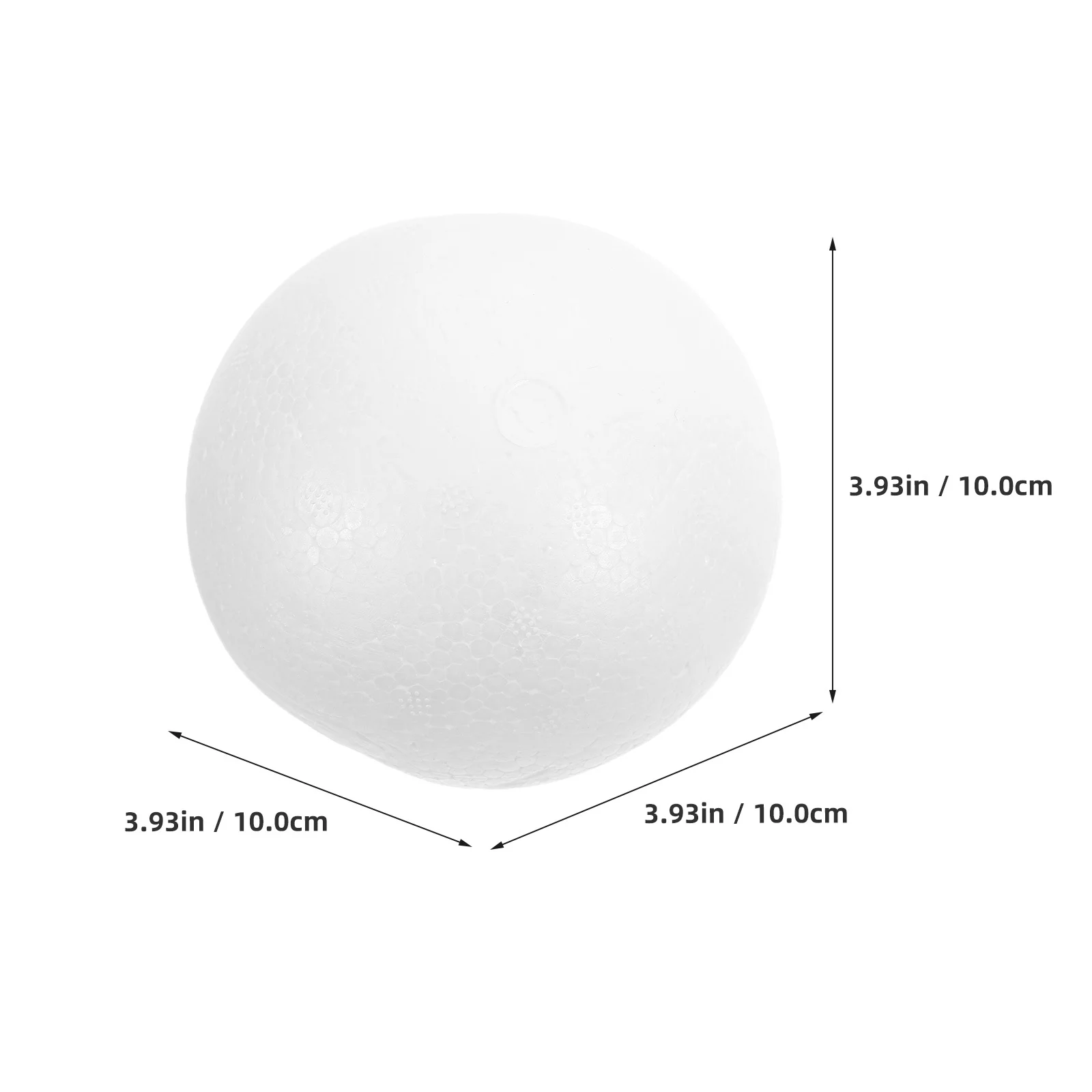 Boules lisses de 10cm, 12 pièces, fournitures artisanales pour enfants, parfaites pour peindre des décorations de noël et du nouvel an, modèle de boule artisanale