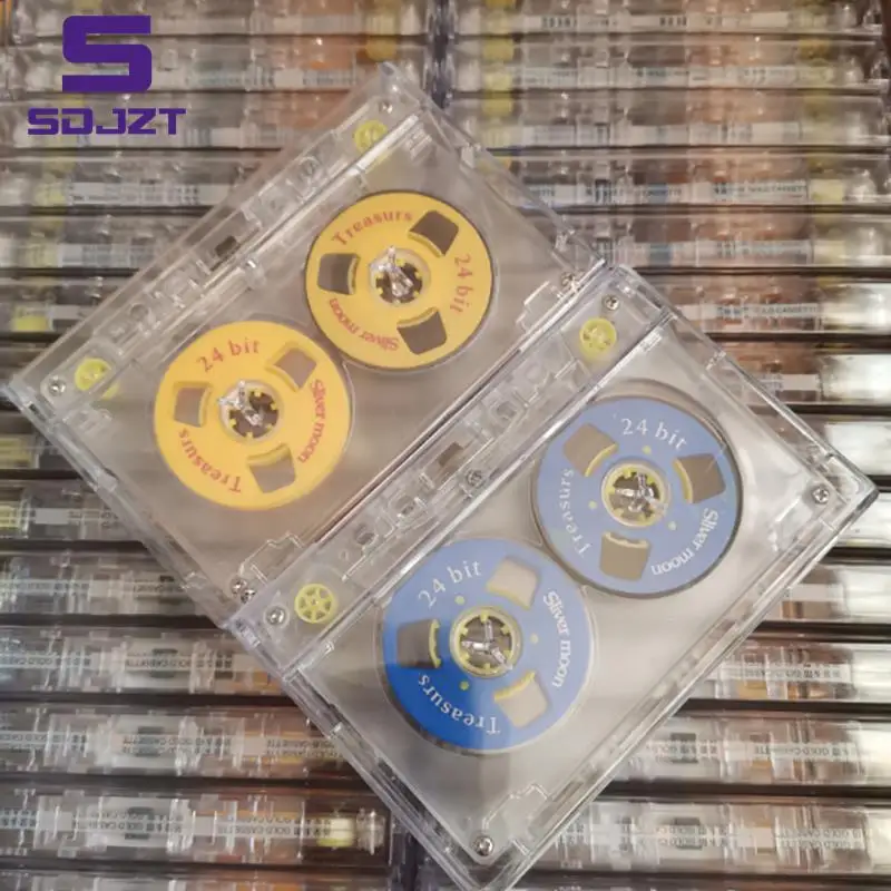 Color Transparent Tape Case Plastic Audio Magnetic Audio Recording Cassette Tape Shell Empty Reel To Reel Cassette(no Tape)