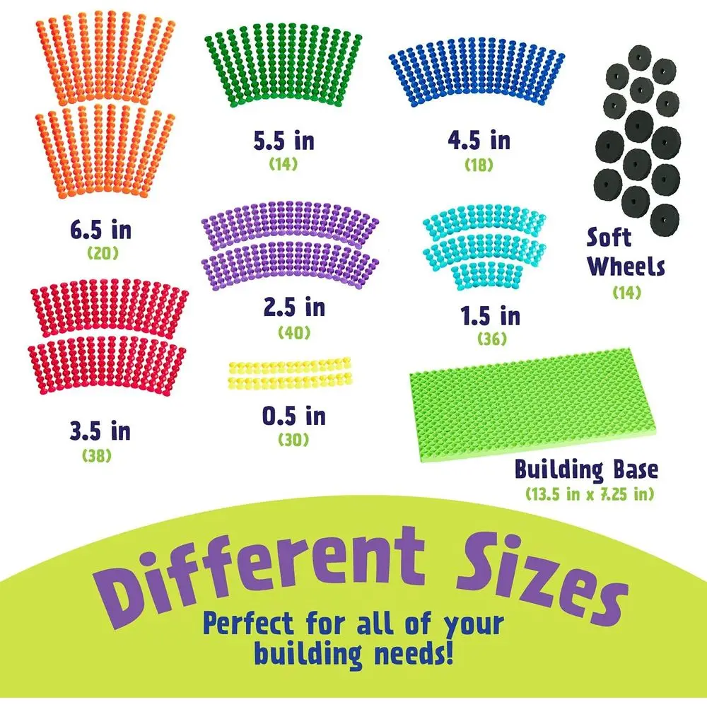 STEM Education Juego de bloques de construcción de 21 piezas de Playstix Construcción Toys