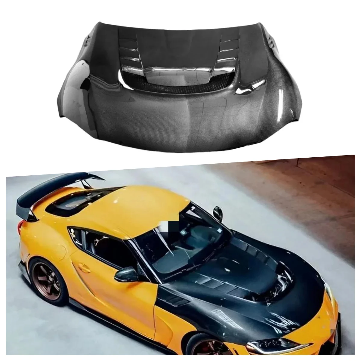 

MRD For Supra A90 Hood Carbon Fiber VRS Style Bonnet Engine Hood For Upgrade Automobiles Replacement.
