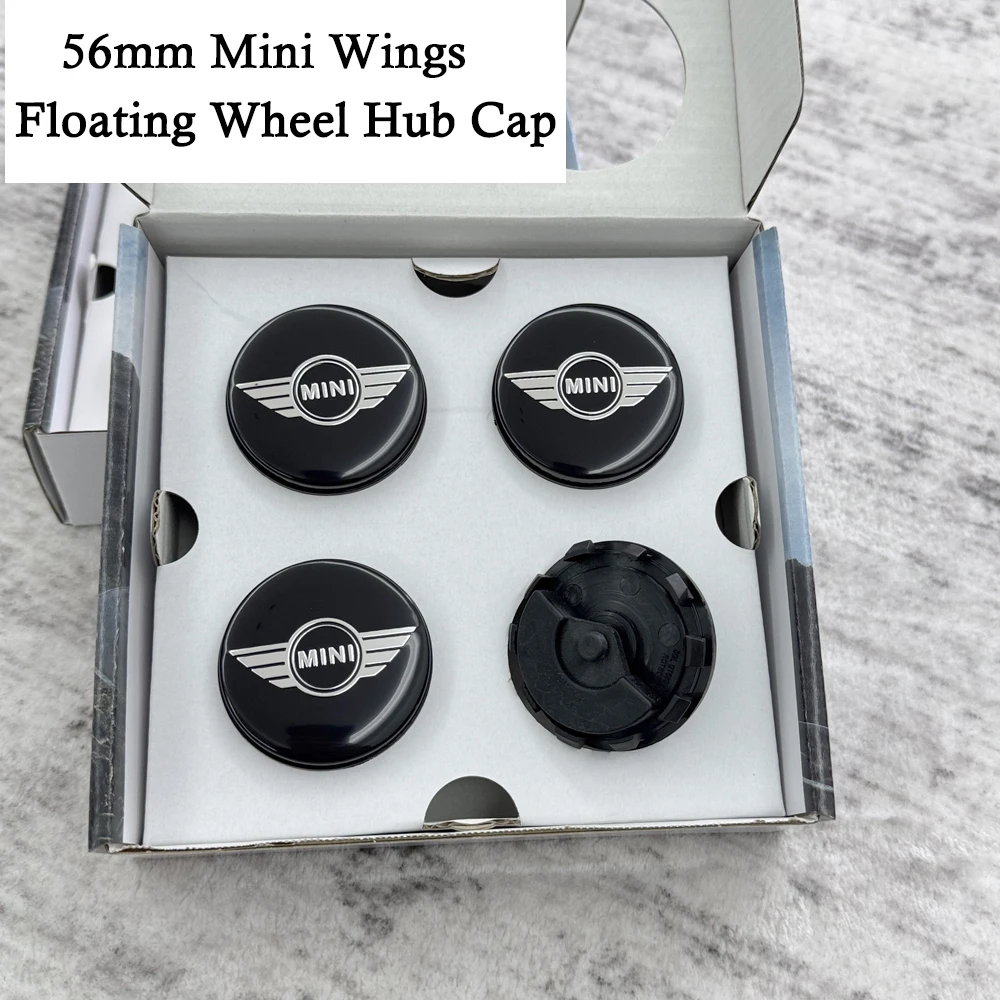 2026 year 3D Floating For Mini wings S JCW R56 R50 R53 R55 R57 R60 F54 F55 F56 car Accessories 56MM Floating Wheel Center Caps