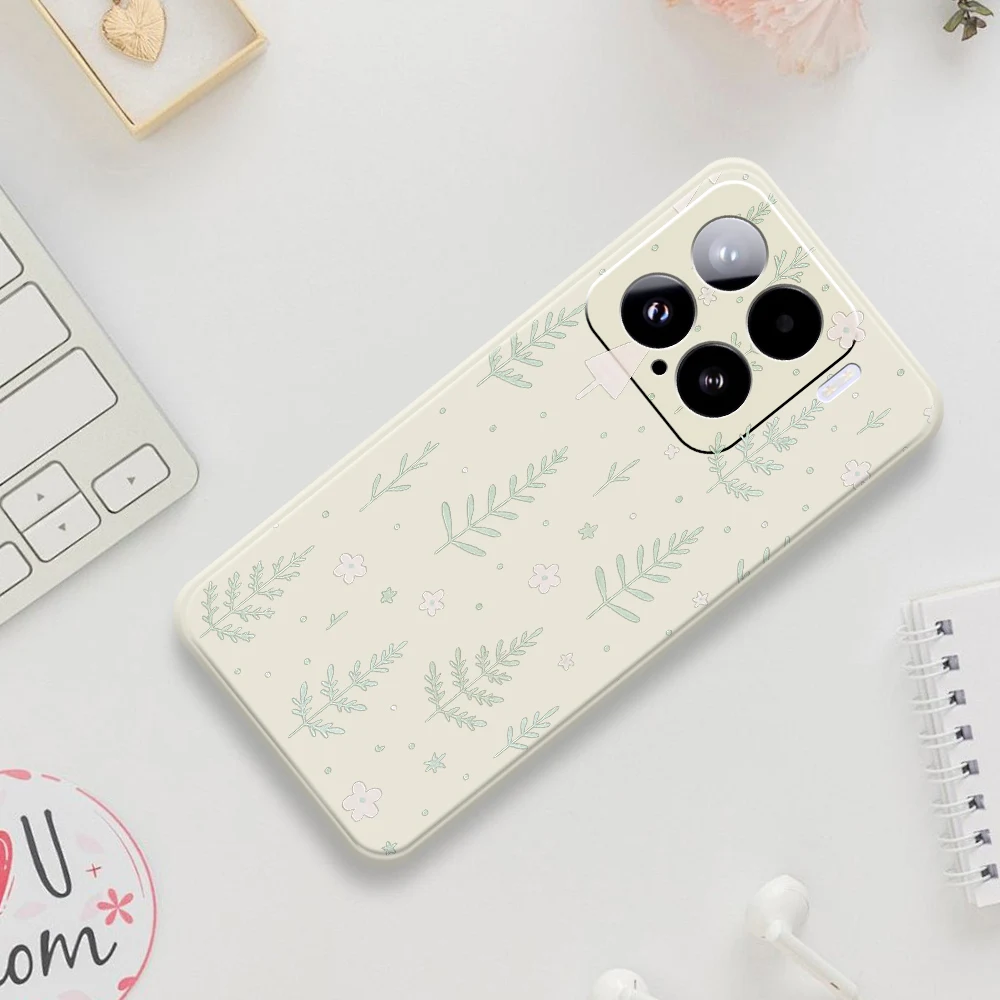Funda de teléfono verde fresco para Xiaomi 15 15 Ultra Mi 14T 13T 12T 11T Pro funda de silicona para Xiaomi Mi 15 Ultra Mi 11T Pro
