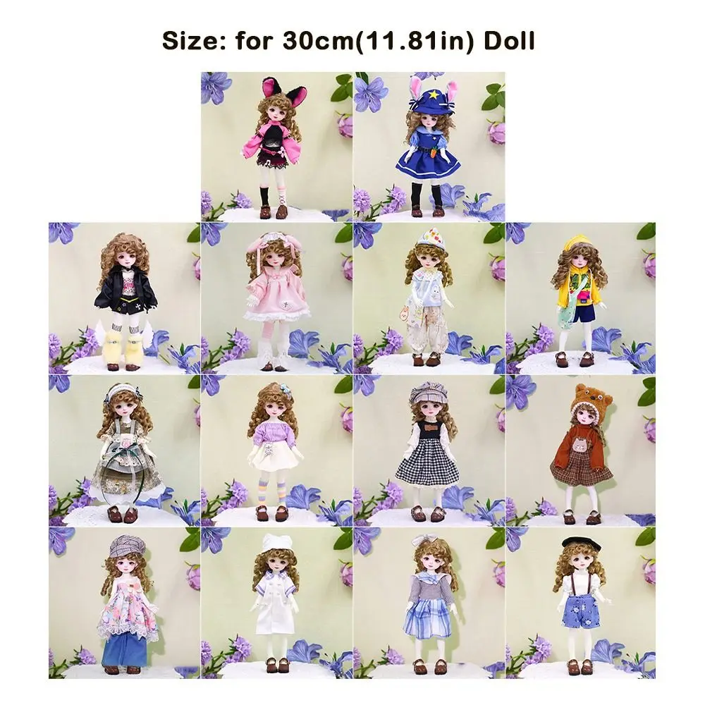 Bonita y bonita ropa para muñecas de 30cm hecha a mano reemplazable 1/6 muñeca BJD Dres juguete para regalo DIY muñeca que cambia ropa (sin muñecas ni zapatos)