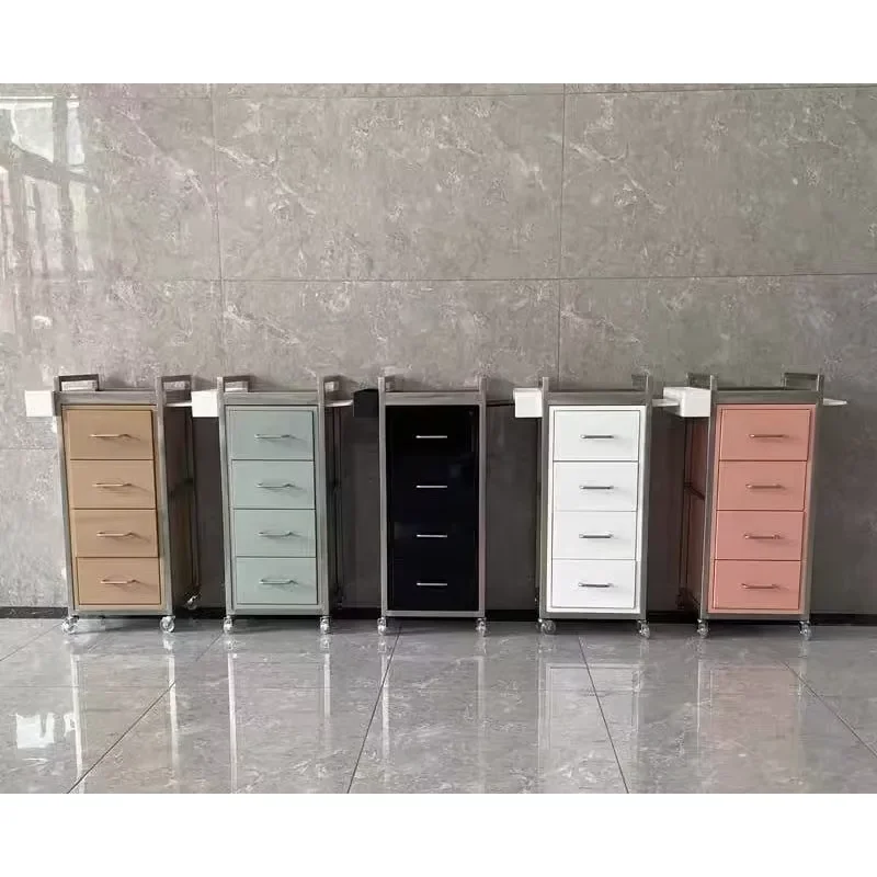 New Barber Shop Tool Cart Hairdresser Drawer-type Hair Salon Floor Cabinet Hair Salon Dedicated Storage Cabinet