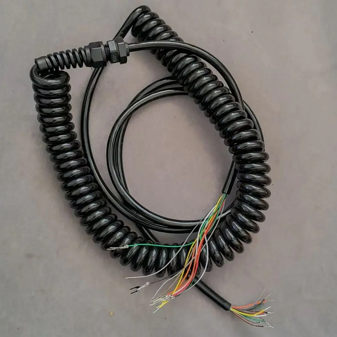 

6/7/12/14/15/16/18/19/21/26 Cores Spiral Cable for CNC Electronic Handwheel Spring Wire Cable Manual Pulse Generator 3-4m