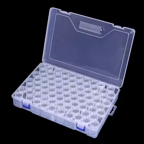 Diamond painting storage container with 1 storage box, diamond embroidery mosaic accessory bead box