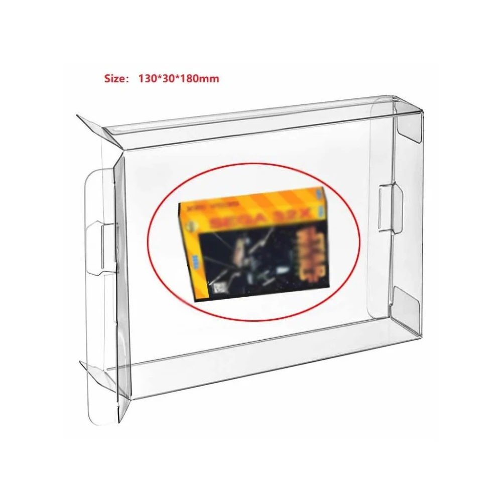 Ruitroliker 5 個透明な Pet ボックスケース袖カバー CIB 用 32X ボックスゲームカートリッジボックス
