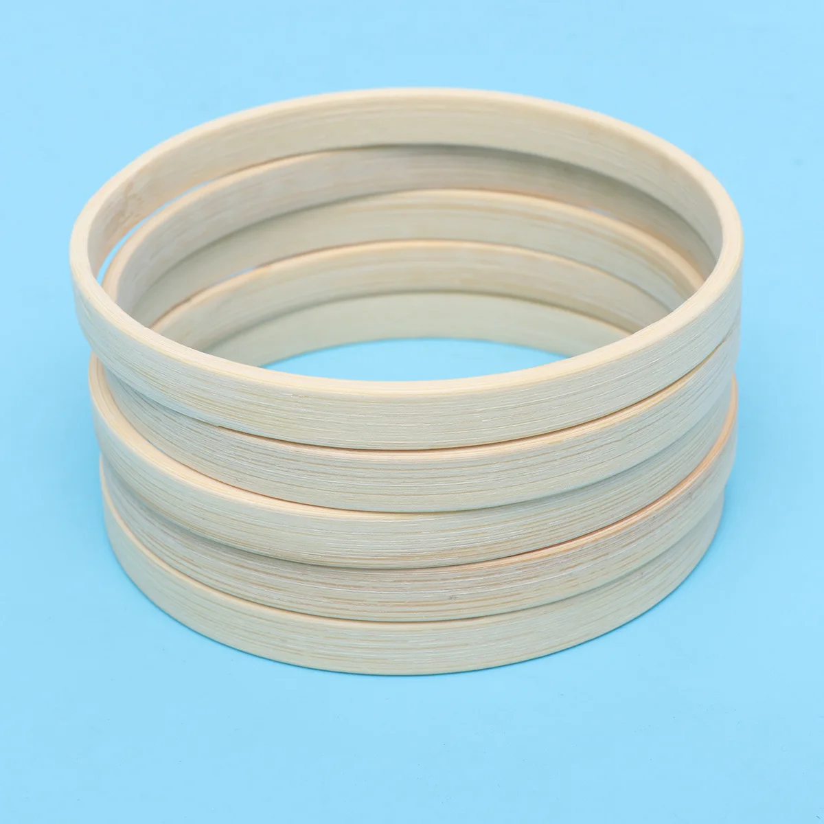 

10pcs Bamboo Embroidery Hoop 10Cm Smooth Fabric Holder For Diy Cross Stitch Needlework Quilting Wall Decor Craft Tool