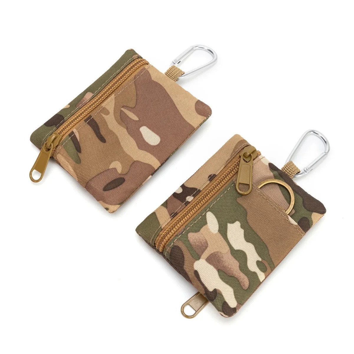 

Simple waterproof Oxford cloth tactical outdoor climbing fishing loose change coin storage zipper card bag key earphone wallet