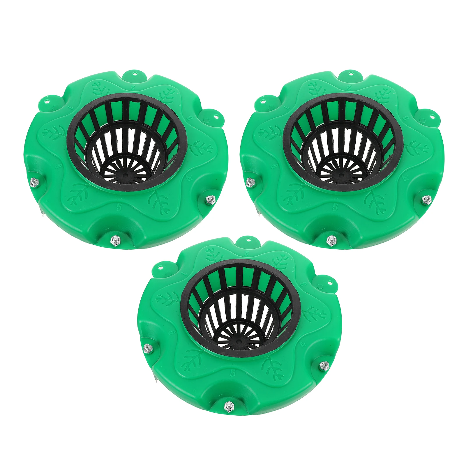 6-delige vlotterende eiland plantenbak set, ruimtebesparende aquatische mand voor meren, parken, waterpartijen, decoratie en tuinieren