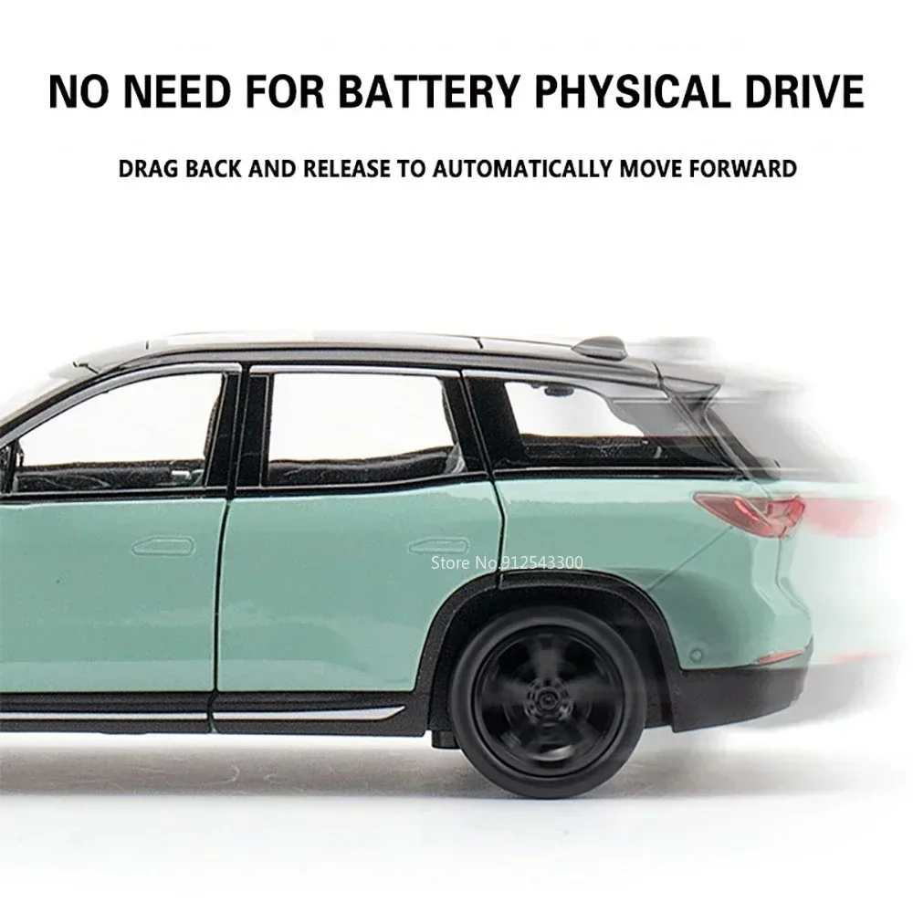 Maßstab 1:32 NIO ES8 Legierung Spielzeugauto Modell Diecast Sound LightModel Zurückziehen Autos Jungen Geburtstag Spielzeug Wohnkultur Dekoration