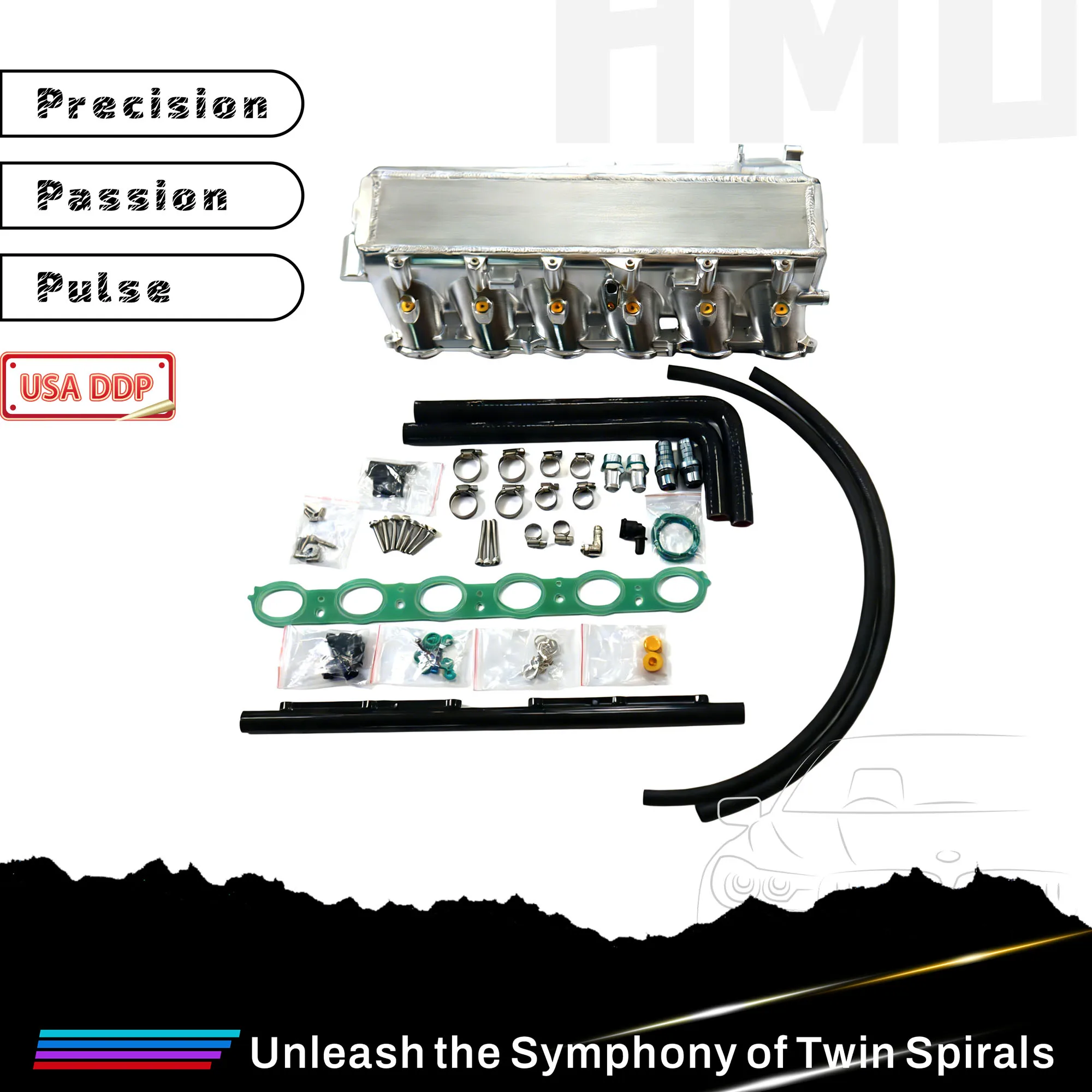 

Горячая распродажа: Индивидуальный впускной коллектор HMD для BMW B58 GEN2, алюминиевые автозапчасти для выхлопной системы