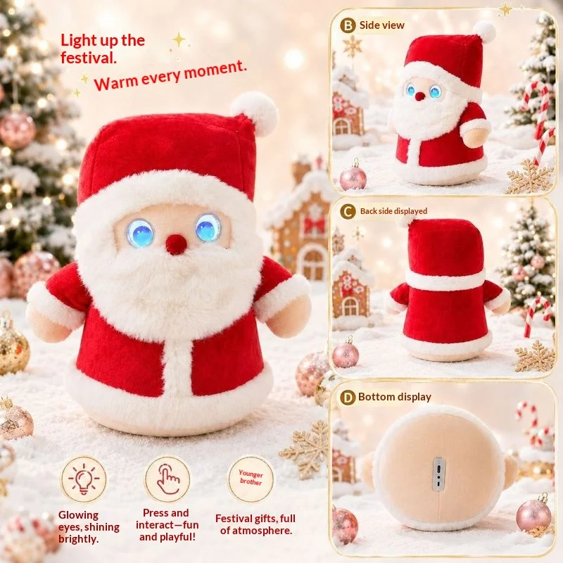 Multifunctional Ai Plush Toy Smart Voice Conversation Talking Stuffed Animal Christmas Birthday Gift Interactive Robot Toy