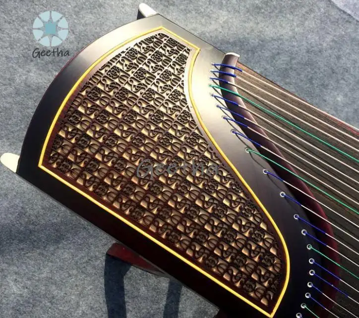 Guzheng แบบดั้งเดิมจีน Guzheng 21 สาย Zither เครื่องดนตรี