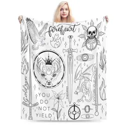 Throne Of Glass Object Flat Lay An Ultra-Soft Micro Fleece Blanket