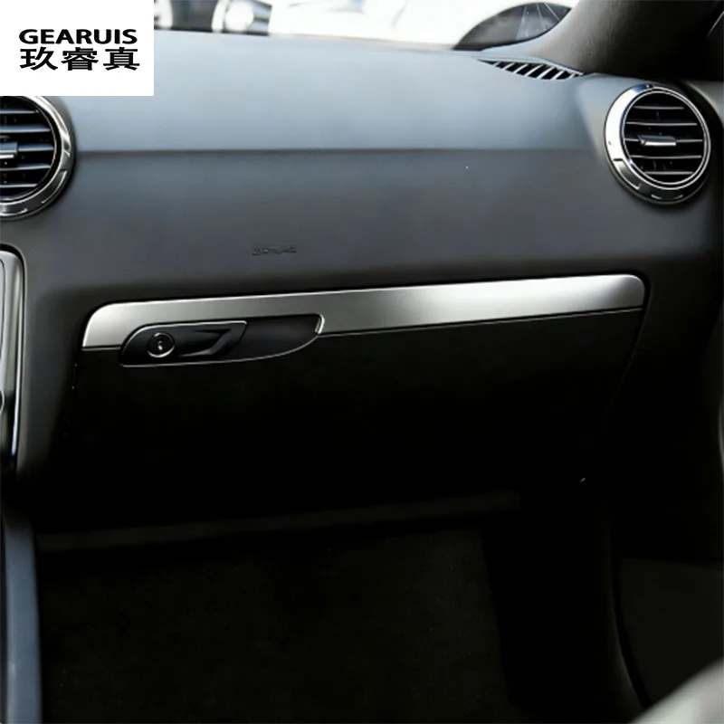 For Audi TT 8n 8J MK1 MK2 MK3 TTRS 2008-2014 Car dashboard Co-pilot Drive Center Control Gear Shift Storage box Cover Sticker