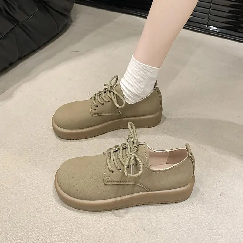 Mokasin Large Size Female Coated Mom Nurse Elastic Band Flat Bottom Casual Doudou Single Lazy Shoes