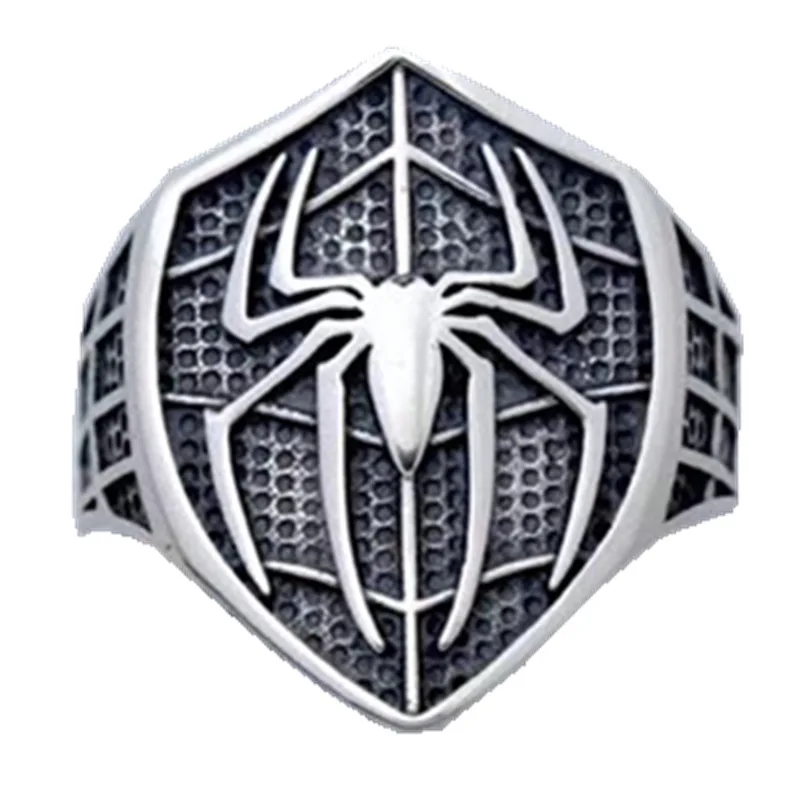Trendy Spider Bug Open Adjustable Ring Men\'s Street Hip Hop Fashion Cool Jewelry Boy Gift