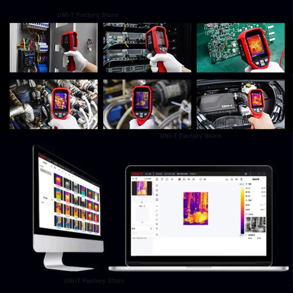 UTi160S التصوير الحراري دقة الأشعة تحت الحمراء 160x120 التصوير الحراري مع برنامج الكمبيوتر الليزر كاميرا التصوير الحراري بالأشعة تحت الحمراء