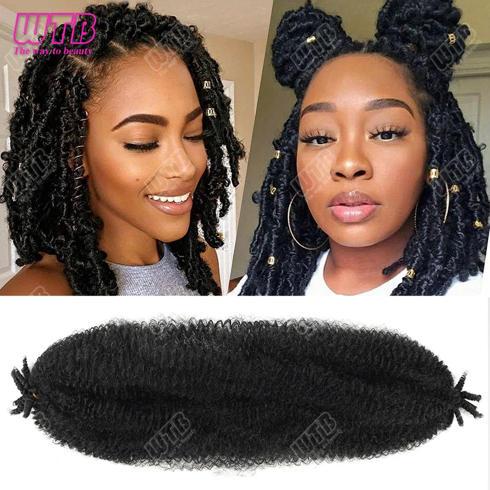 

Предварительно разделенные синтетические пружинистые афро-закрученные волосы, подходящие для поврежденных мягких синтетических волос Marley Twist для плетения волос