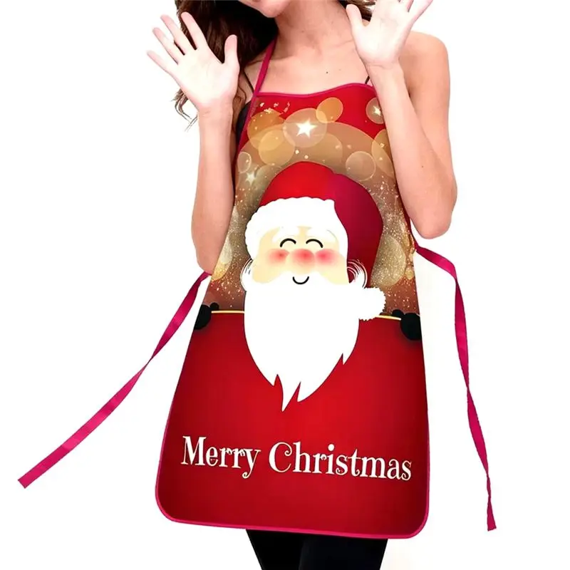 ABFY-для мужчин и женщин, рождественские фартуки, водонепроницаемый нагрудник для приготовления пищи, декоративный фартук для выпечки для пекарей, семьи A