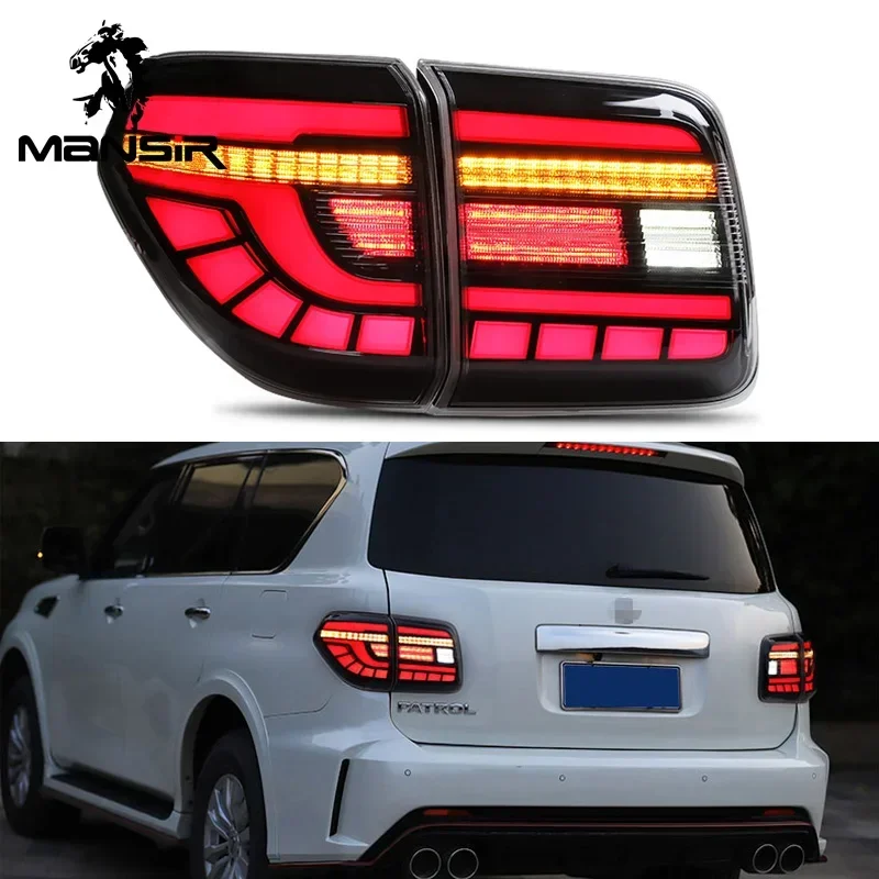 

Car LED Tail Light For Nissan Patrol Y62 2008 - 2017 2018 2019 Rear Running Light Brake Reverse Fog LampTurning gift for father
