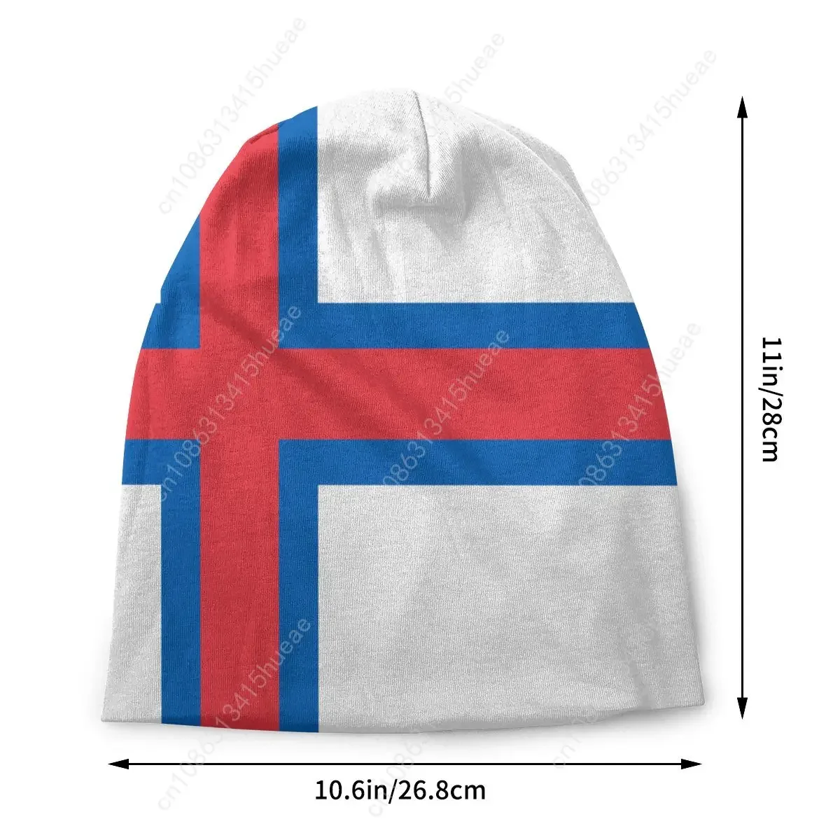 Custom Flag Of The Faroe Islands Slouchy Beanie Hat Men Women Cool Knitted Skullies Beanies Cap for Winter Ski