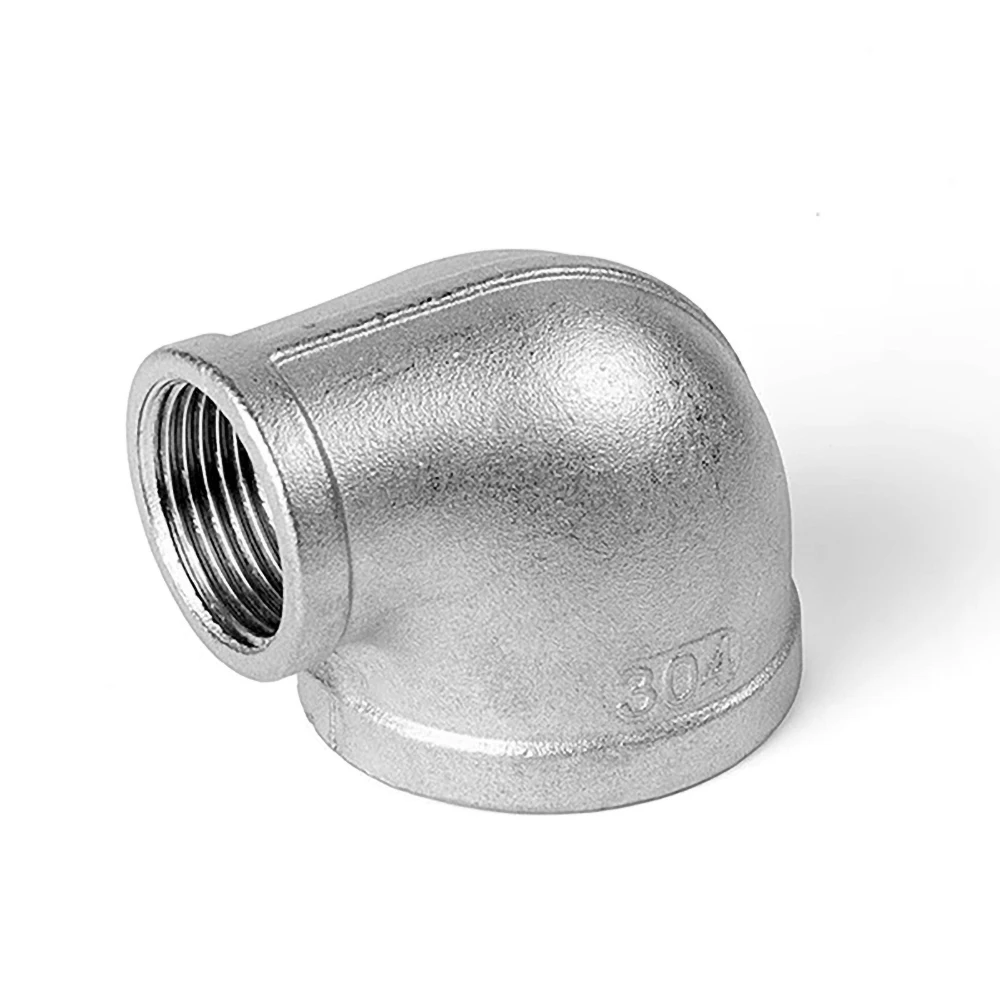 304 Edelstahl Reduzierstück mit Innengewinde 90° ° Winkelstück, BSPT Rohrreduzierer 1/8 1/2 3/4 -2 Zoll Gewindefitting für Wasser, Gas, Öl, Dampf, Flüssigkeiten – Detail 3