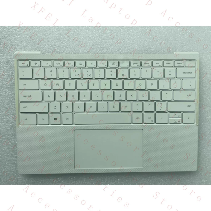 

D ДЛЯ Dell XPS 13 9300 9310 0GT8XM GT8XM Белая подставка для рук с клавиатурой и тачпадом