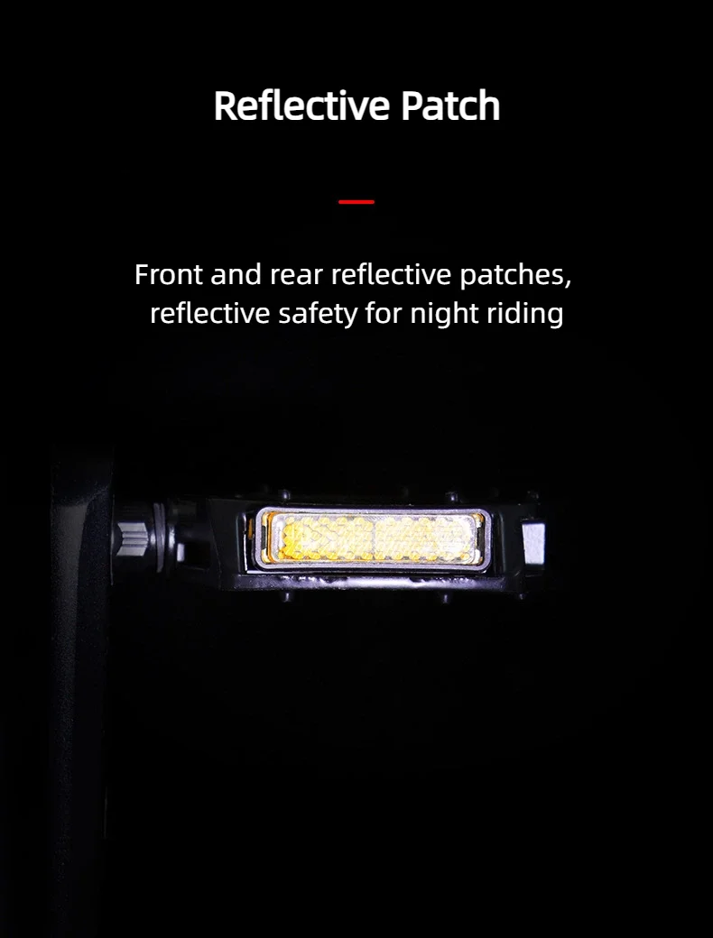 Reflective Bicycle Pedals Sealed Bearing Anti-slip Bike Pedals Ultralight Aluminum Alloy Racing Pedal For MTB Road Bike