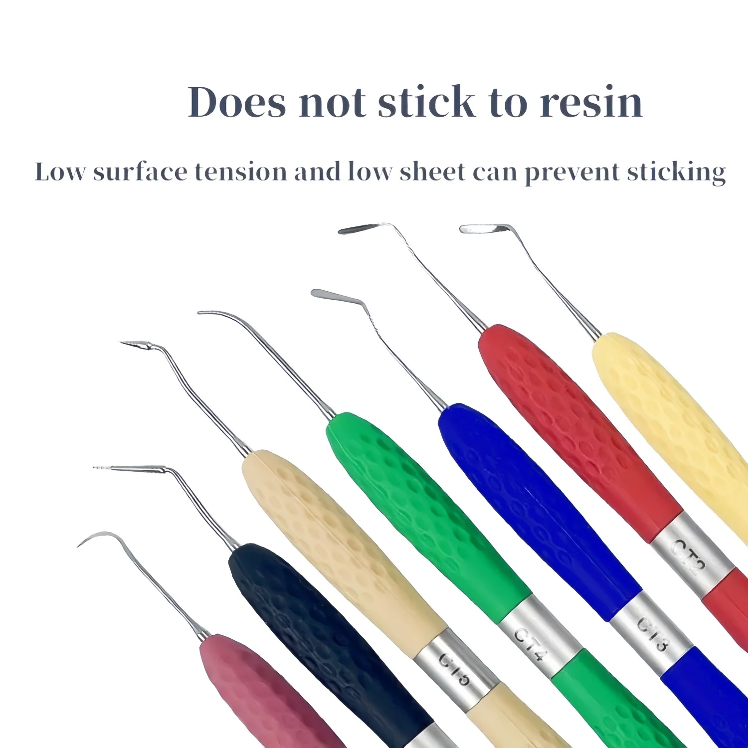 1/7pcs Dental Resin Filled Restorative Instrument Filler Aesthetic Restoration Knife Silicone Handle Germany Steel Dentistry