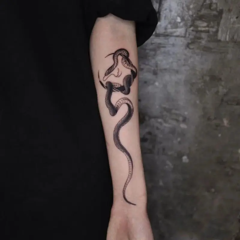 Medusa temporäre Tattoos für Frau Mann dauerhafte Kräuter saft Tattoo Oberschenkel Arm Kunst gefälschte Tattoo sexy wasserdichte Tattoo Aufkleber