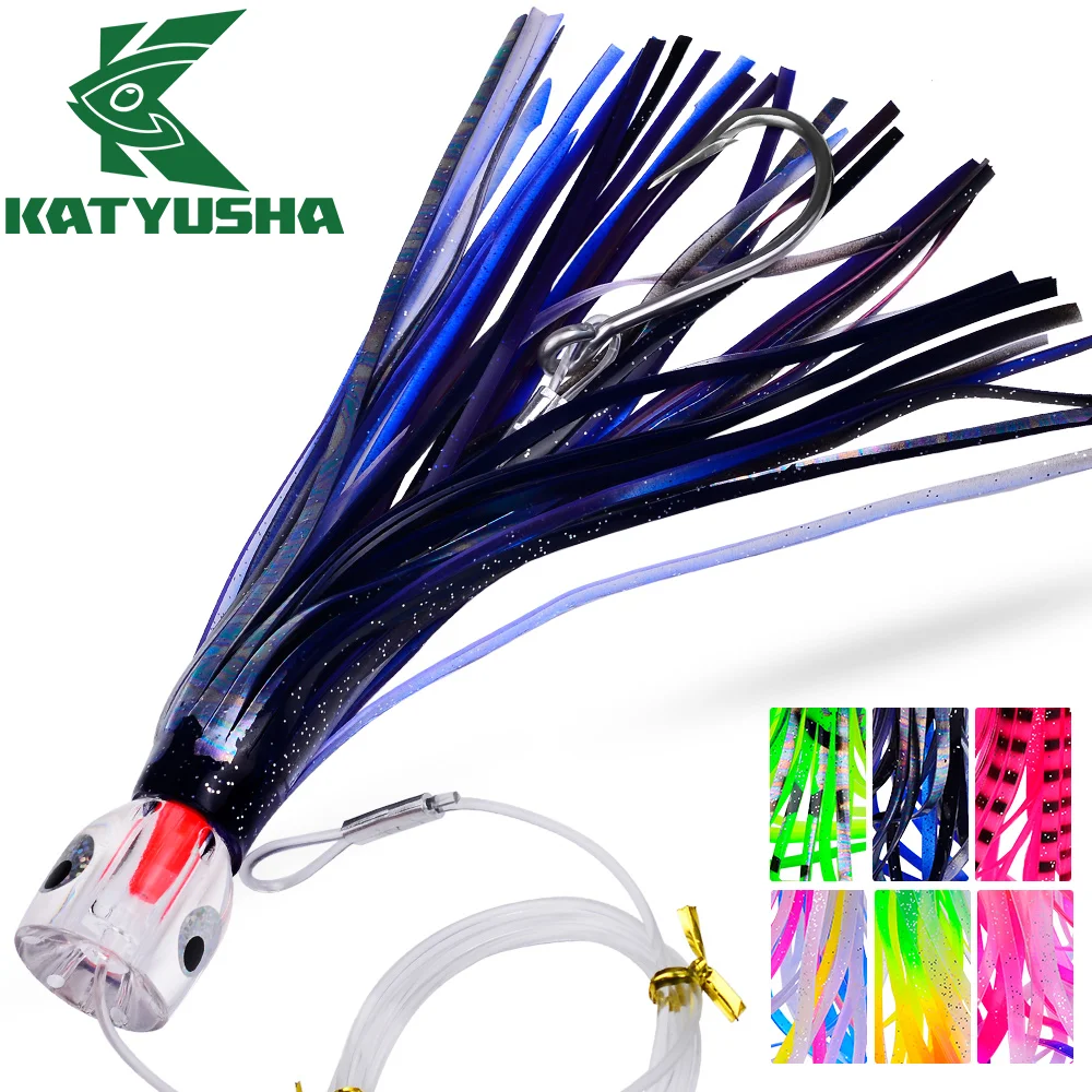 

Katyusha 1PC/5PC Trolling Bait For Marlin Tuna Dolphin Shark Big Game Deep-sea Fishing Bait Octopus Squid Skirt Trolling Lures