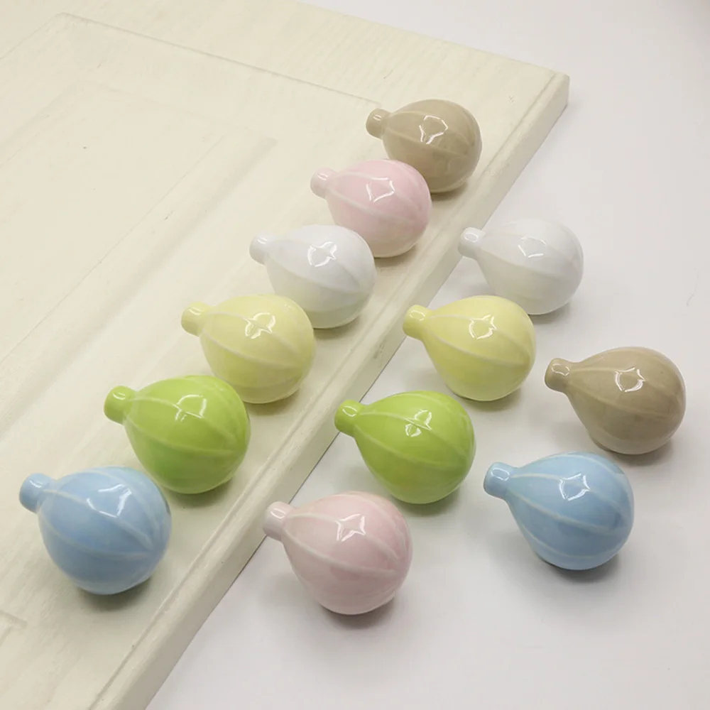 2Pcs Dopamine Style Ceramic Ball Cabinet Knobs, Round Balloon Shape Drawer Pulls, Wall Hanging Decor Handle for Bedroom Bathroom