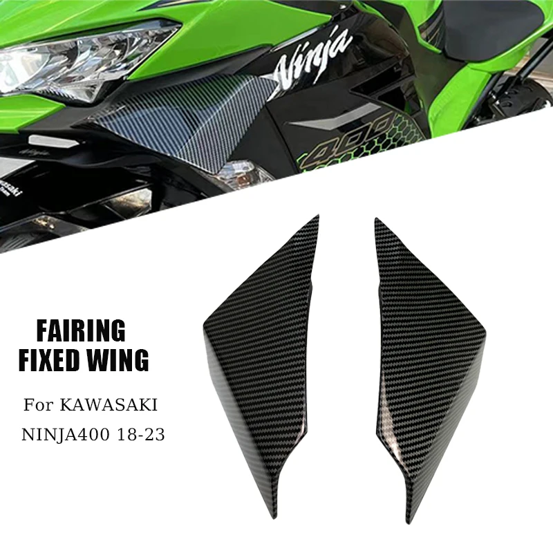 

For KAWASAKI NINJA400 NINJA 400 2018-2023 2020 2021 Motorcycle Fairing Side Parts Aerodynamic Kit Winglet Fairing Fixed Wing