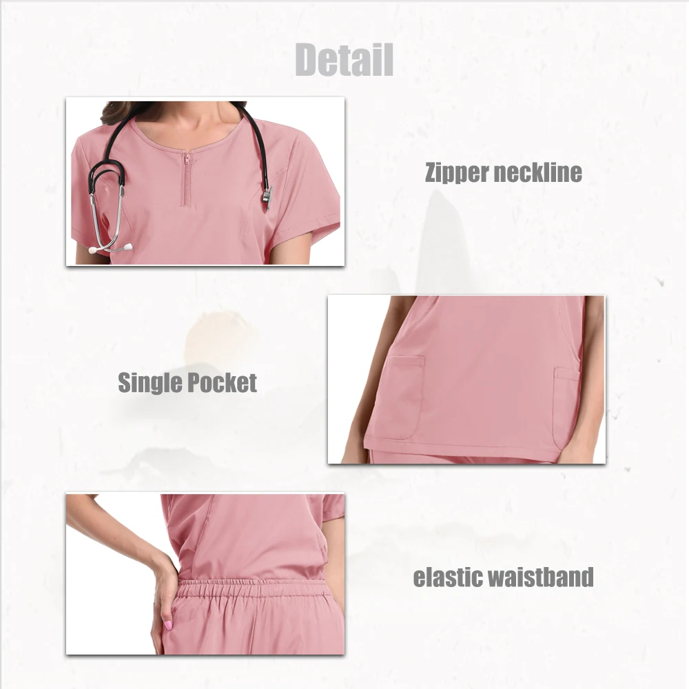 Jogger Sets Hospital Wholesale Scrubs Uniforms Nurse Short Sleeve Nursing Scrubs Women Stylish Medical Scrubs Uniforms Work Wear