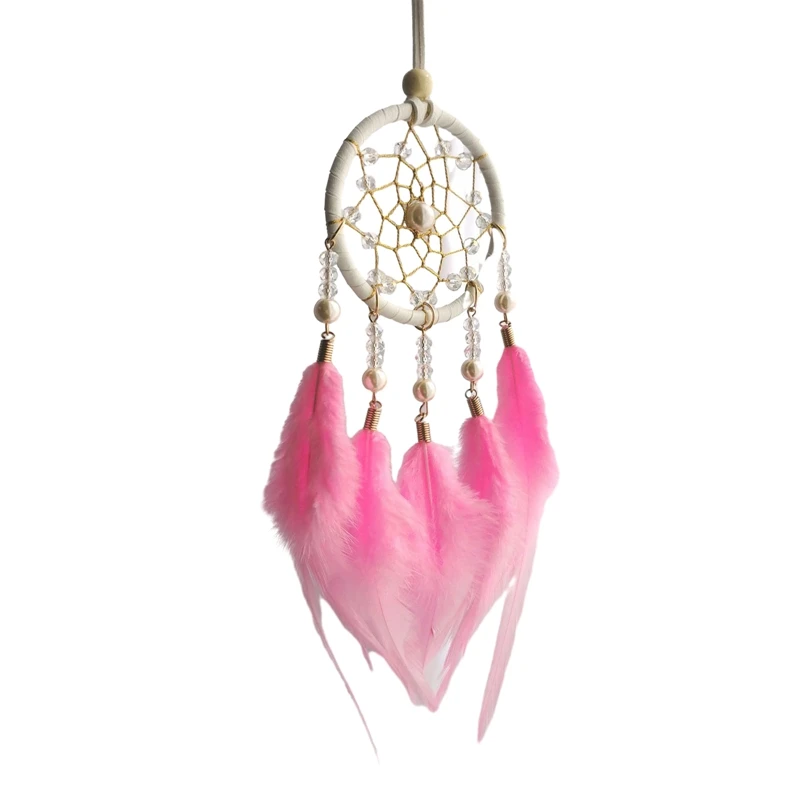 

Dream Catcher Car Pendants Hanging Ornaments Feather Car Mirror Pendant Car Accessories for Girls Home Auto Interior Decor Gift