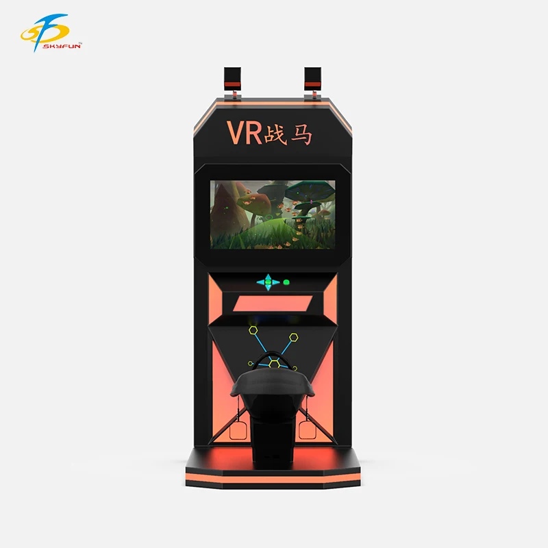 9D Virtual Reality Simulator Metal Indoor Arcade Game Machine Vr Riding Horse for School Garden Educational for Game