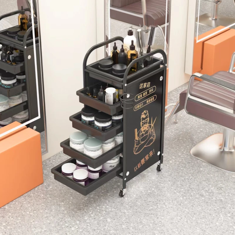 Carrinho de cabeleireiro para salão, Móveis auxiliares, Salão Trolley, Rolling Barber, Lash Tattoo, Spa, Esteticista Carrito, WKST