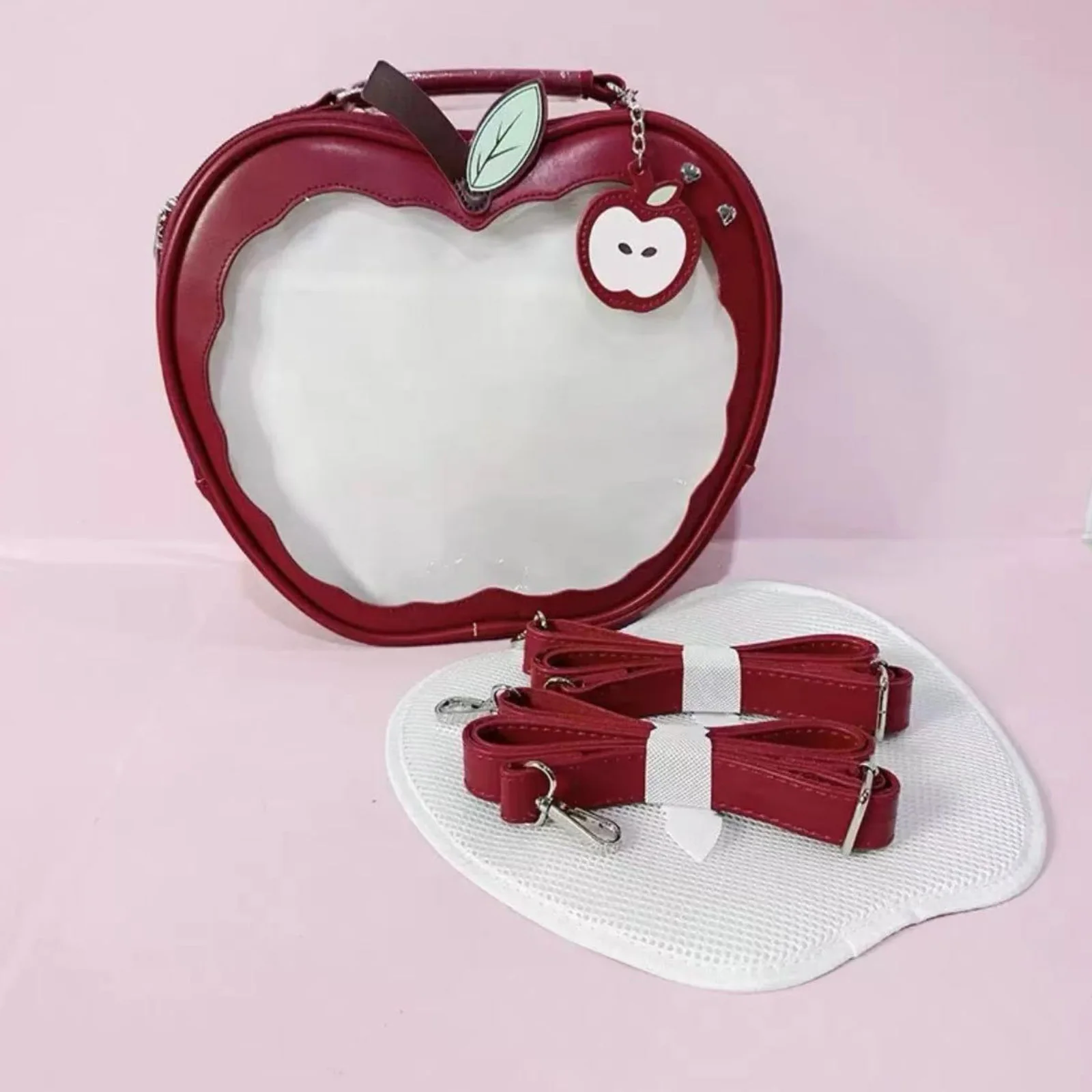 Cute  Shaped Backpack Cute Anime Pin Display with Insert Crossbody Purse Y2k Shoulder Bag for Friends Her