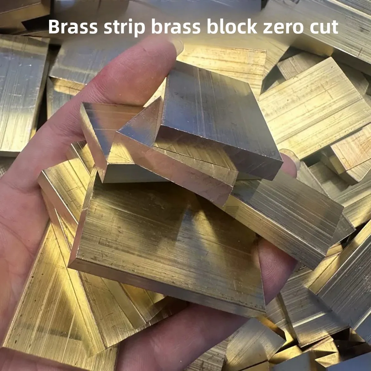 10/12/15/20/22/25/30mm Thickness H59 Brass Block - Square Bar Strip Solid Cube Copper Block