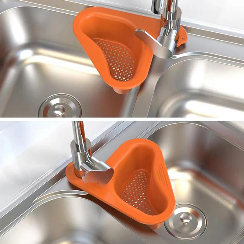 Fruit&Vegetable Drain Basket  Kitchen Leftover Sink Strainer Sink
