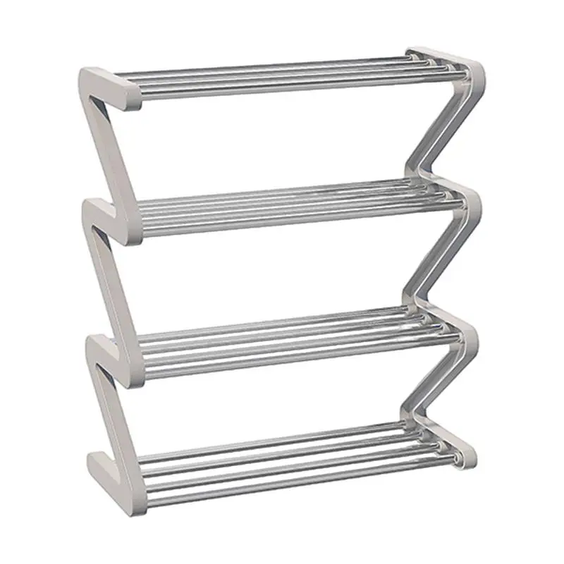 Shoe Rack For Closet Z Shape Shoe Storage Rack Multi Level Storage Shelf Shoe Boot Storage Shelf For Outdoor Closet Floor