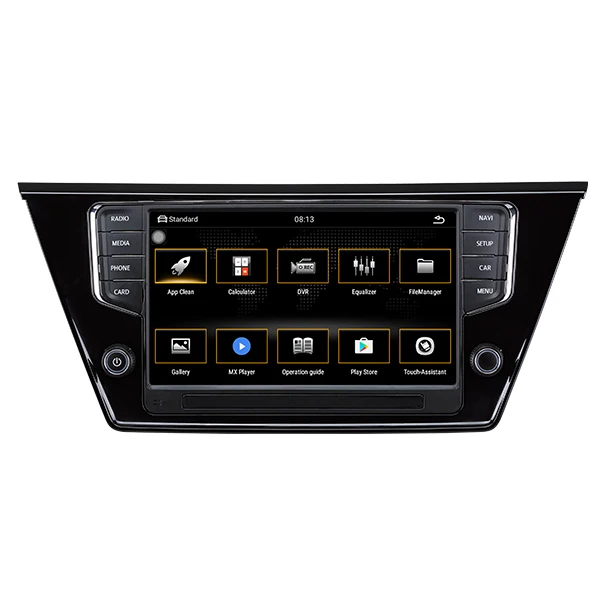 2 Din Car Radio Navigation System Car Multimedia Video Android Car Dvd For VW Touran L 2015-2018
