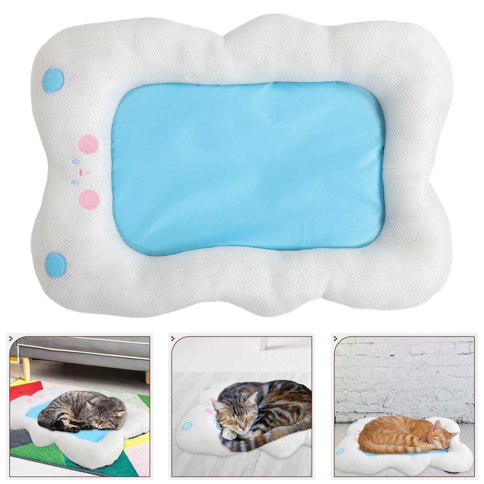 

Pet Sleep Cushion Dog Bed Warming Pad Summer Mat Doggie Beds for Small Dogs