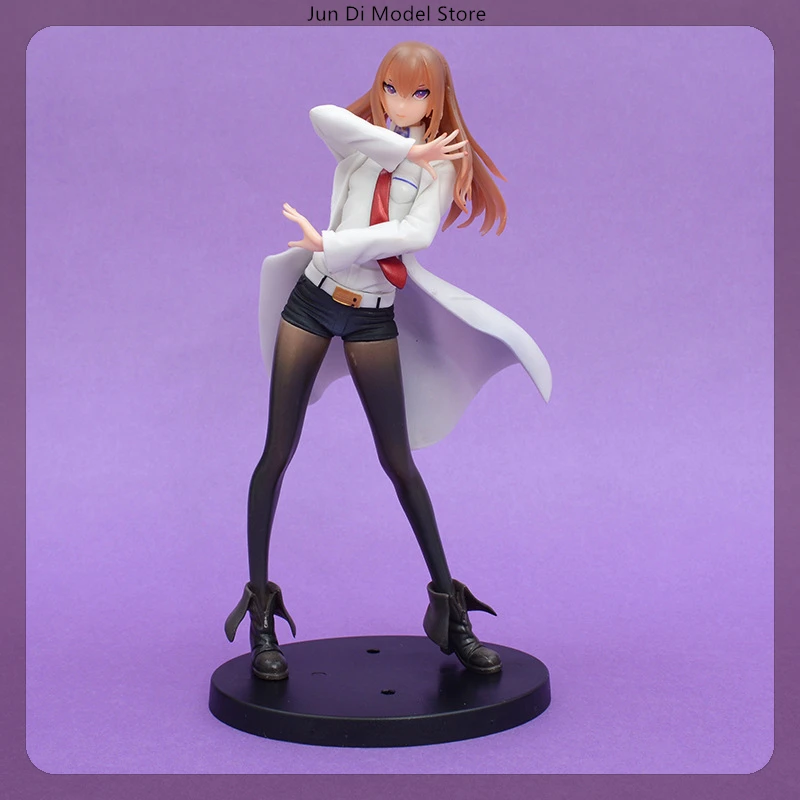 

22cm Steins;Gate Makise Kurisu In Okarin'S Clothes Anime Girl Figure Model Statue Collection Desktop Decoration Ornament Toys