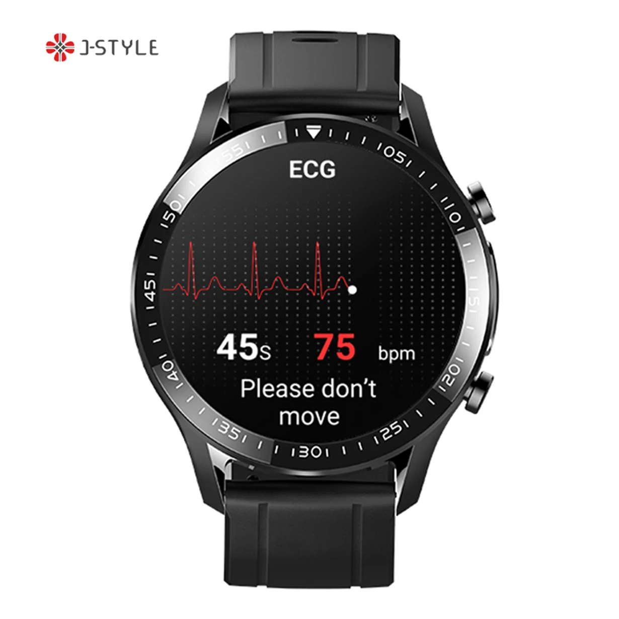 J-สไตล์ 2051E แฟชั่น AMOLED รอบรูปร่างกีฬากันน้ํา Android Bluetooth ECG PPG สุขภาพสมาร์ทนาฬิกา Smartwatch สําหรับผู้ชายผู้หญิง