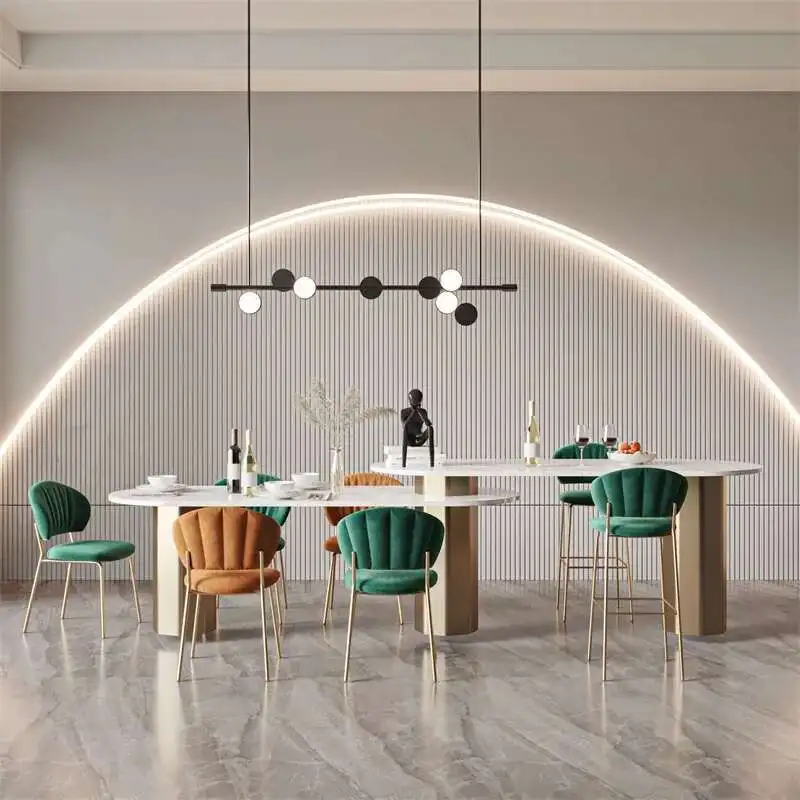 كراسي تناول الطعام الاسكندنافية الحديثة صالون تسريحة كراسي طعام فاخرة واحدة أنيقة صالة cadeiras أثاث الحدائق HY50DC