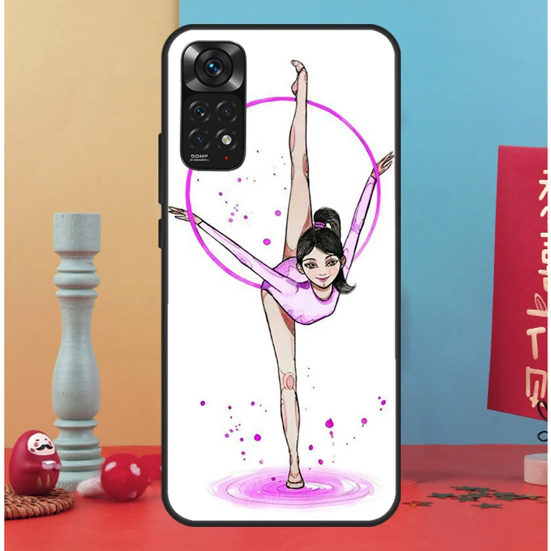 Gymnastics Oil Painting For Xiaomi Redmi Note 10 Pro Case Cover For Redmi Note 11 Pro 10A 10C 9 8T 9S 10S 9T 9A 9C Case image 3