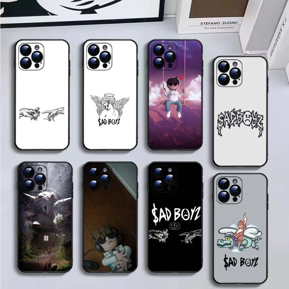 

J-Junior H Sad Boyz Phone Case For iPhone17,16,15,14,13,12,11 Plus,Pro Max,Soft Black Cover